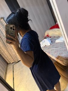 Comfortable Navy Blue Casual Dress❤️🦋