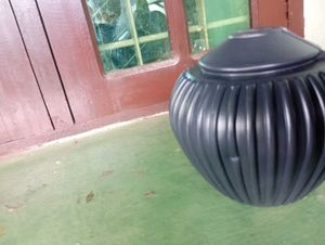 Modern Black Plastic Money Bank