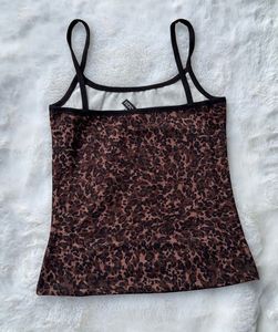 H&amp;m Leopard Print Camisole Top