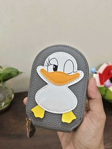 Cute Duck Zipper Card Wallet