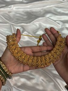 Gold-Toned Choker Set 🌸❤️