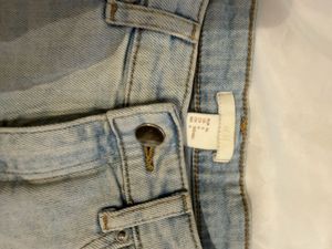 Light Wash Ripped Denim Shorts