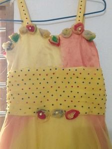 Beautiful Yellow Party Gown