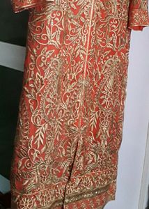 Beautiful Party Wear Suit With Full Front Sarooki