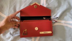 SALE 🥳🥳🥳 fixed price..Solid Red Wallet Multipur