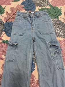 Off Duty Blue Cargo Jeans