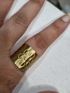Unique Brass Statement Ring