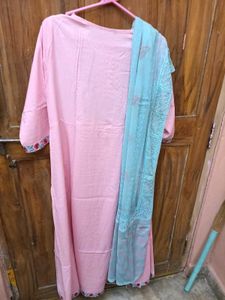 BrandNew Embroidery Pink Anarkali Kurti