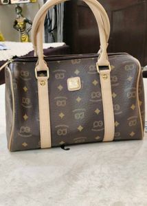 Stylish Brown Monogram Hobo Bag