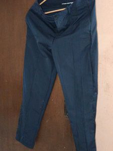 Blue White Stripped Trouser Formal Wear