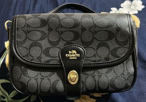 Coach Signature Monogram Shoulder Bag