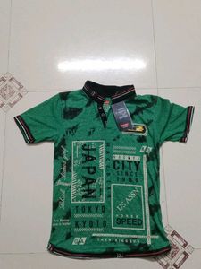 Green Graphic Print T-Shirt