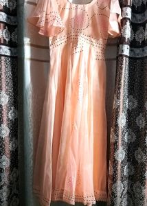 PEACH COLOUR GOWN