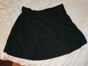 Black Mini Skater Skirt