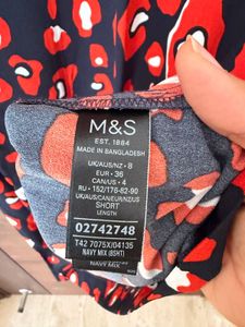 M&amp;S Chic Leopard Print Mini Dress