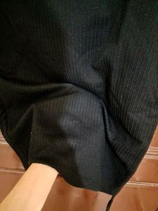 Chic Black Drawstring Ruched Mini Dress 💫