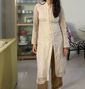 Off White Straight Kurta