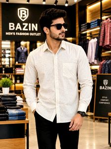 🇳🇿💫🎀Men's Bazin Dot Print Shirt