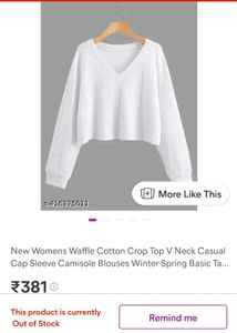 Cute Wool Crop Top For Women With Affordable Price