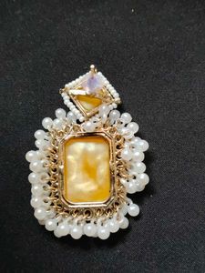 Elegant Yellow Stone Earrings