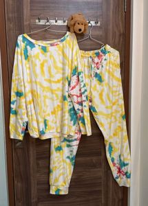 Tie-Dye Oversized Pajama Set