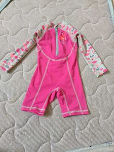 Toddler Girls Rash Guard Swimsuit