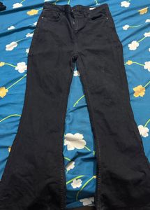 Flared Black Jeans