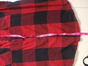 Classic Red &amp; Black Plaid Flannel Shirt(Pack Of 2)