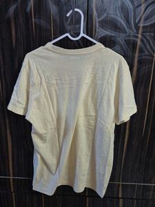 Pale Yellow Crew Neck T-Shirt