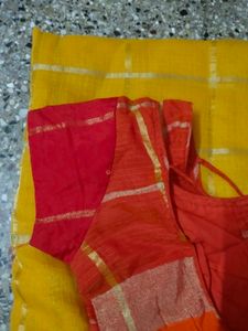 Price dropped Vibrant Yellow &amp; Orange blouse