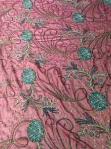 Embroidered georgette shiffon Saree n blouse 🇱🇻