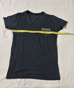 Sparkly Pocket V-Neck T-Shirt