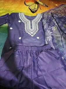 Elegant Lilac Kurta Set with Dupatta
