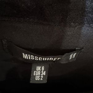 Missguided Velvet Backless Mini Dress