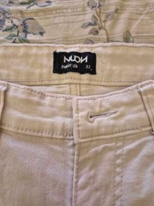 Cream Wrangler Jeans