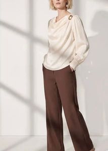 brown trouser stretchable
