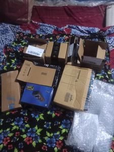 Cardboard Box With Bubble Raper