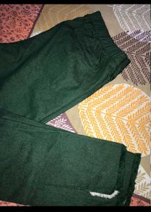 Elegant top with pants green