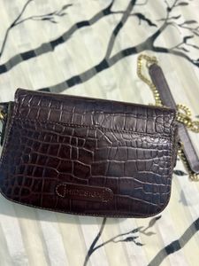Hidesign Elina Animal Leather Structured Sling Bag