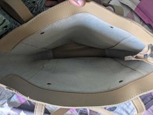 CLEARANCE Leatherite Tan Tote Bag