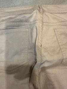 Women's Beige Cropped Pants