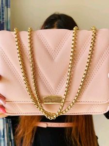 Lino Perros Pink Clutch Sling Purse Women Bag