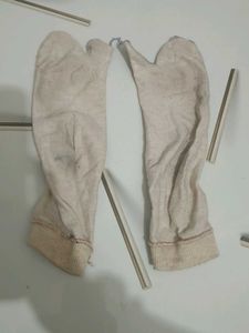 White Tab Split Gloves
