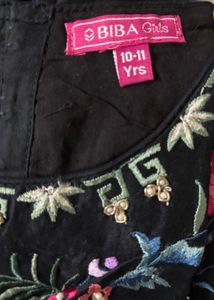 Elegant Floral Embroidered Crop Top &amp; Palazzo Set