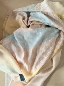 Gucci GG Monogram Scarf 100% Authentic