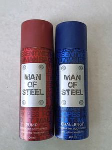 Man of Steel Deodorant Body Spray pack o