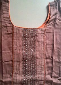 Designer Brown Kurta Set with Orange Pants