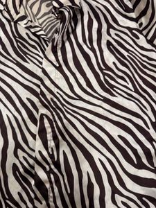 satin zebra shirt