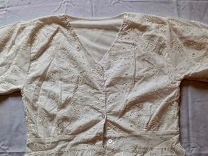 White Broderie Anglaise Blouse