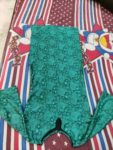 Elegant Teal Floral Kurta